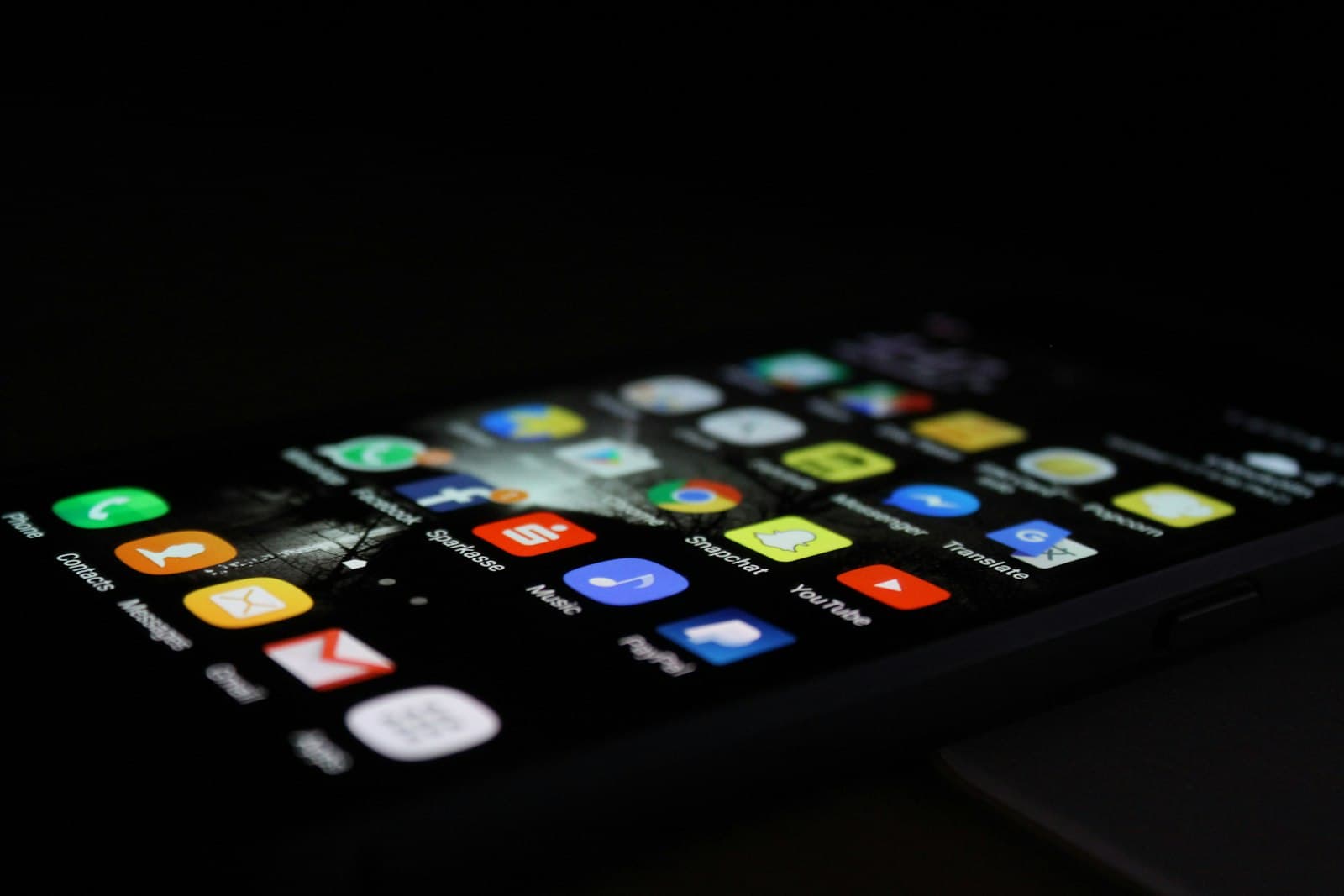 A silver Android handset photographed against a plain backdrop.